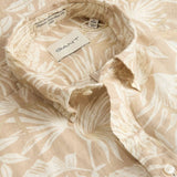 Gant Linen Shirt Botanical Regular Fit In Dry Sand
