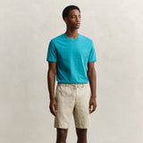 GANT Linen Shorts Regular Fit In Oat Beige