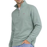 GANT Mens Regular Shield Half Zip Sweatshirt Ceramic Grey