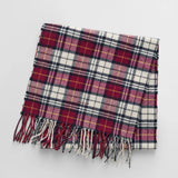 Gant Multi Checked Scarf in Wine Red