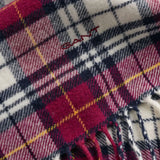 Gant Multi Checked Scarf in Wine Red