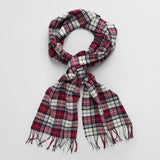 Gant Multi Checked Scarf in Wine Red