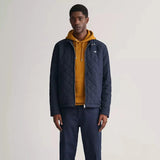 GANT Quilted Windcheater Jacket in Evening Blue