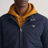 GANT Quilted Windcheater Jacket in Evening Blue