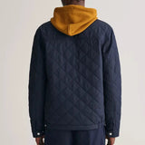 GANT Quilted Windcheater Jacket in Evening Blue