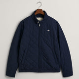 GANT Quilted Windcheater Jacket in Evening Blue