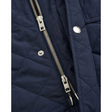 GANT Quilted Windcheater Mid-Length Jacket In Evening Blue