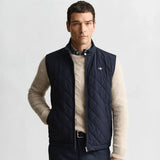 Gant Quilted Windcheater Vest Evening Blue
