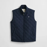 Gant Quilted Windcheater Vest Evening Blue
