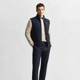 Gant Quilted Windcheater Vest Evening Blue