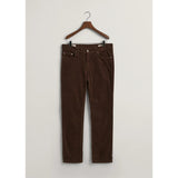 GANT Regular Cord Jeans In Rich Brown