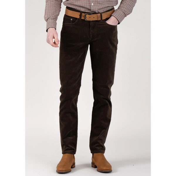 Gant Regular Cord Jeans In Rich Brown