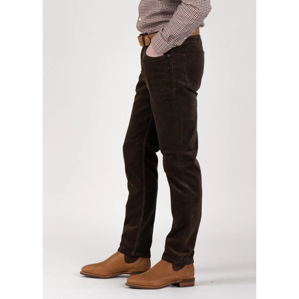 Gant Regular Cord Jeans In Rich Brown