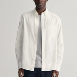 Gant Regular Fit Archive Oxford Shirt in Eggshell