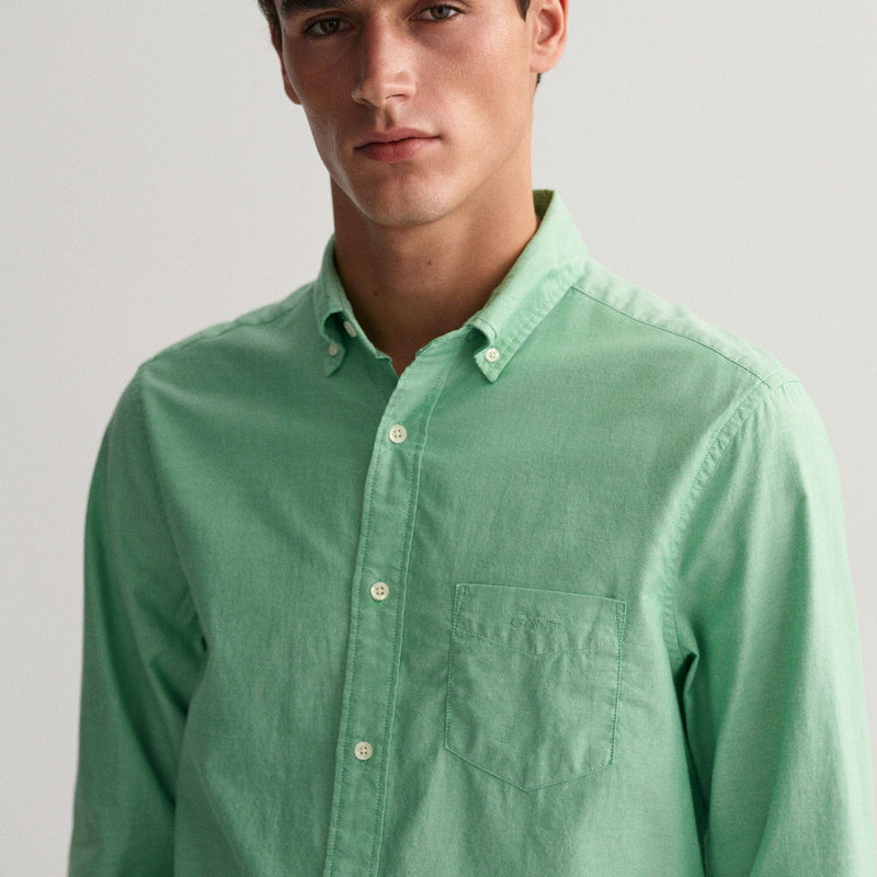 GANT Regular Fit Archive Oxford Shirt in Mid Green