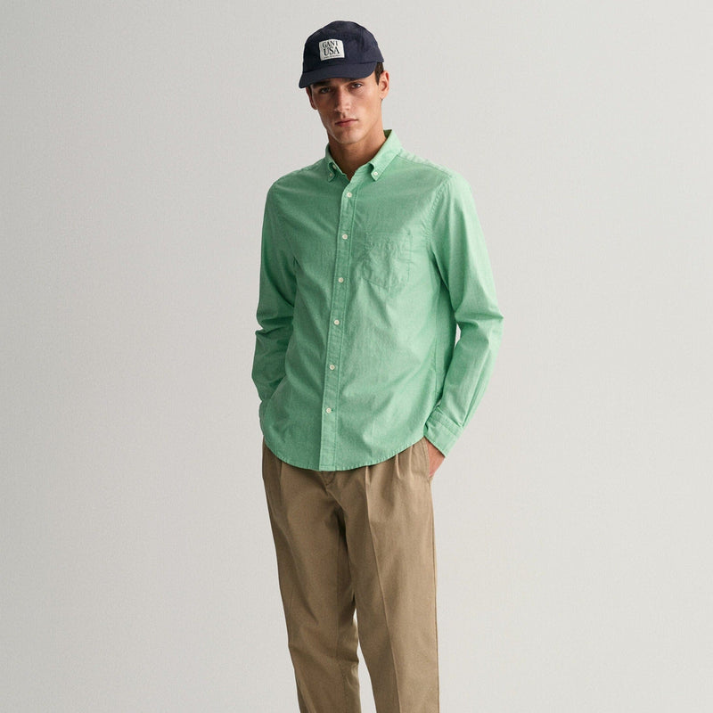 GANT Regular Fit Archive Oxford Shirt in Mid Green