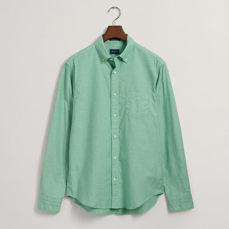 GANT Regular Fit Archive Oxford Shirt in Mid Green
