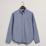 GANT Regular Fit Archive Oxford Stripe Short in College Blue