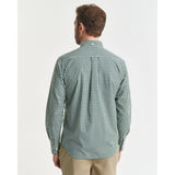 GANT Regular Fit Classic Gingham Poplin Shirt In Forest Green