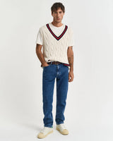 GANT Regular Fit Clean Wash Jeans in Mid Vintage Blue