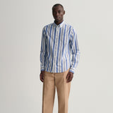 GANT Regular Fit Colorful Striped Shirt College Blue