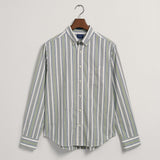 GANT Regular Fit Colorful Striped Shirt Kalamata Green