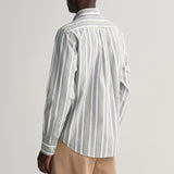 GANT Regular Fit Colorful Striped Shirt Kalamata Green