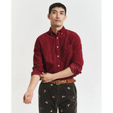 GANT Regular Fit Corduroy Shirt In Plumped Red