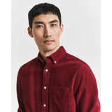 GANT Regular Fit Corduroy Shirt In Plumped Red
