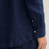 GANT Regular Fit Garment-Dyed Linen Shirt Marine