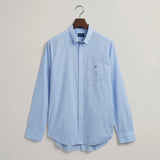 GANT Regular Fit Gingham Broadcloth Shirt Blue