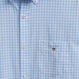 GANT Regular Fit Gingham Broadcloth Shirt Blue