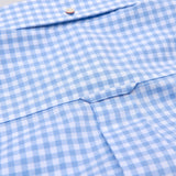 GANT Regular Fit Gingham Short Sleeve Broadcloth Shirt Capri Blue