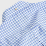 GANT Regular Fit Gingham Short Sleeve Broadcloth Shirt Capri Blue