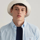 GANT Regular Fit Gingham Short Sleeve Broadcloth Shirt Capri Blue