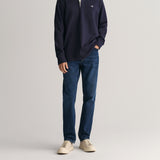 GANT Regular Fit Jeans In Dark Blue Worn In