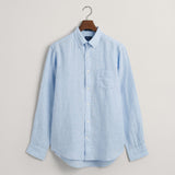 GANT Regular Fit Linen Shirt Capri Blue