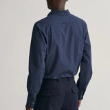 GANT Regular Fit Micro Print Shirt in Marine