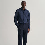 GANT Regular Fit Micro Print Shirt in Marine