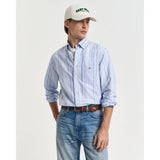 GANT Regular Fit Multi Striped Classic Oxford Shirt In Light blue