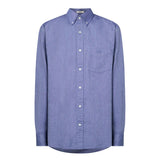 Gant Regular Fit Oxford Dobby Dot Shirt In Persian Blue