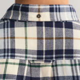 Gant Regular Fit Plaid Flannel Checked Shirt in Cream