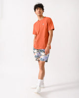 GANT Regular Fit Printed Drawstring Shorts In Perfect Blue
