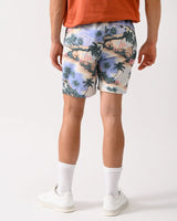 GANT Regular Fit Printed Drawstring Shorts In Perfect Blue