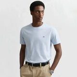 GANT Regular Fit Shield T-Shirt In Fresh Blue