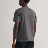 GANT Regular Fit Shield T-Shirt in Antracit Melange
