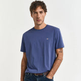 GANT Regular Fit Shield T-Shirt in Dusty Navy