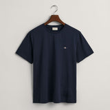 Gant Regular Fit Shield T-Shirt in Evening Blue