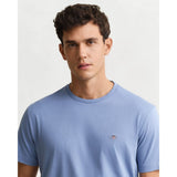 GANT Regular Fit Shield T-Shirt in Faded Denim