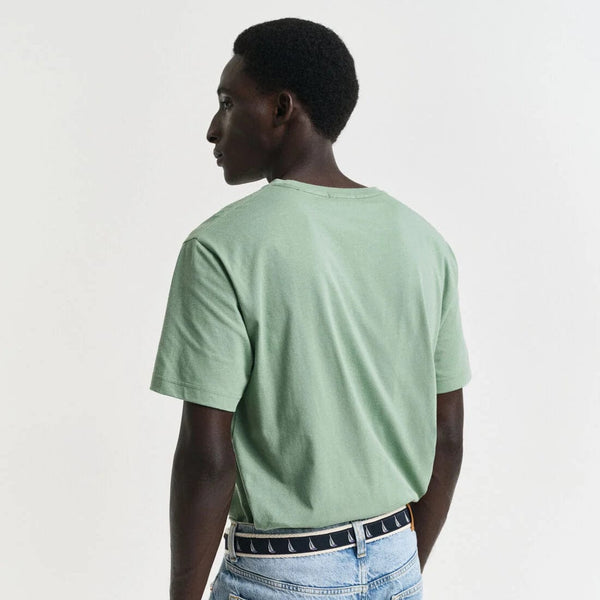 GANT Regular Fit Shield T-Shirt in Kalamata Green
